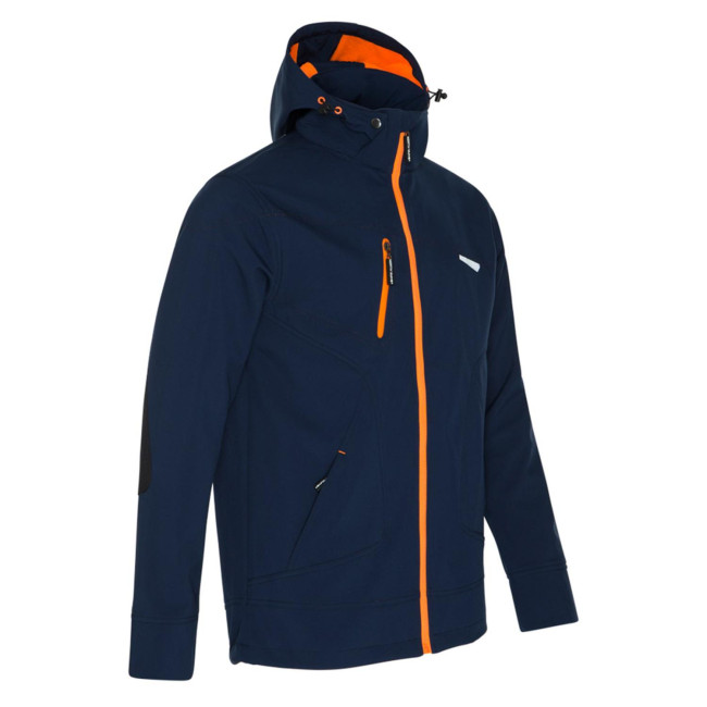 Softshell vest Borel marine en oranje fluo - North Ways