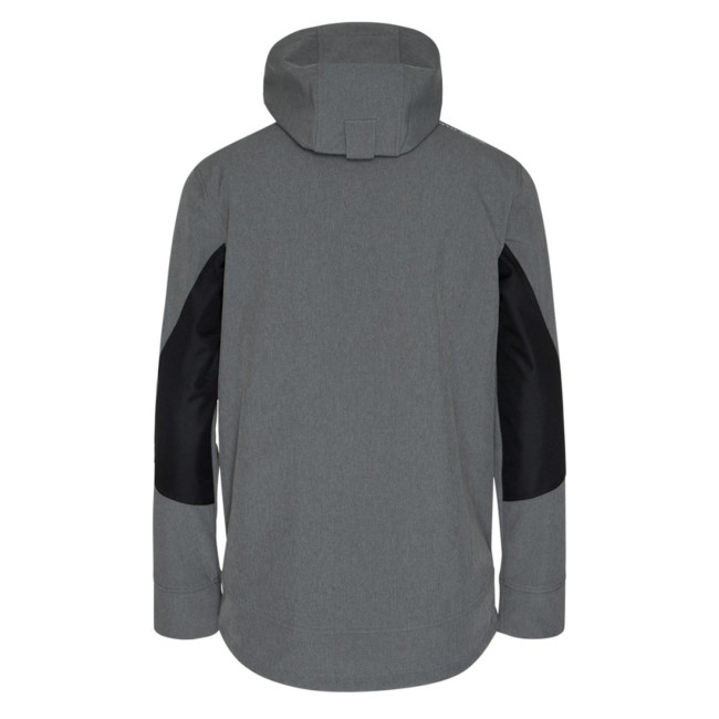 Veste softshell Borel gris chiné et jaune fluo - North Ways
