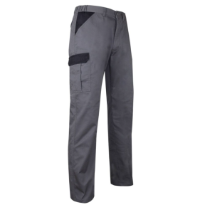 Pantalon de travail multipoches PERCEUSE gris/noir - LMA