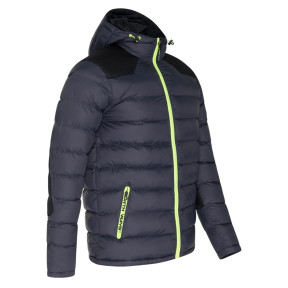 Wendbare Daunenjacke Vinci grau und schwarz - North Ways