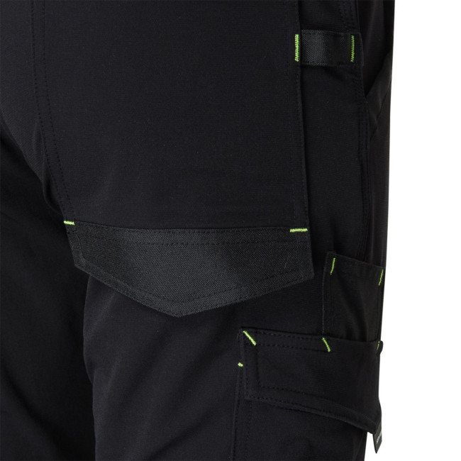 BROEK SACHA ZWART/GEEL FLUO - NORTH WAYS