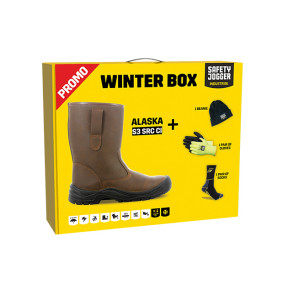 Winter-Box Alaska S3 Stiefel mit Handschuhen, Mütze und Socken - Safety Jogger