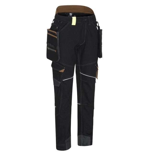 PANTALON VICENTE NOIR/CAMEL - NORTH WAYS