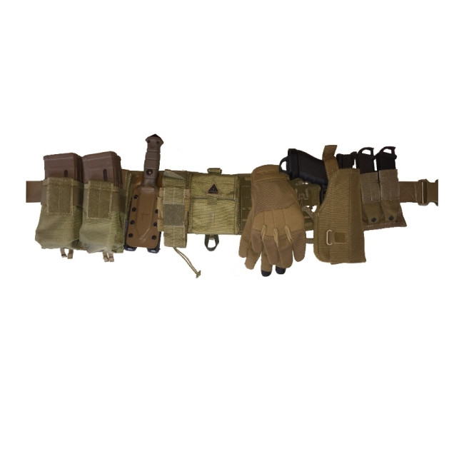Pas MOLLE ATILLA lasercut + pasek NIJRAB 3 Coyote - Dimatex