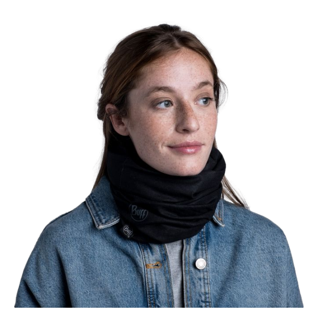 Reversibler Fleece-Nackenwärmer Schwarz - Buff