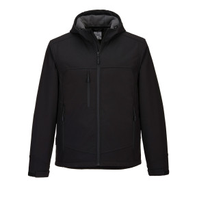 Veste de travail softshell à capuche KX3 noir - Portwest