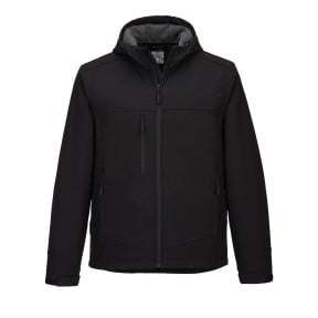 Kurtka robocza softshell z kapturem KX3 czarna - Portwest