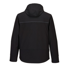 Softshell Arbeitsjacke mit Kapuze KX3 schwarz - Portwest