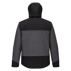 Softshell à capuche KX3 Noir/Gris - Portwest