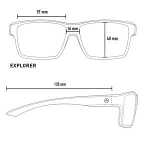 Lunettes Explorer Noir verres polarisés bleu - Magpul