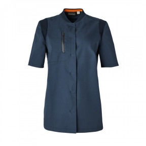 Kurzarm-Jacke Chill Damen marineblau gewaschen - Molinel