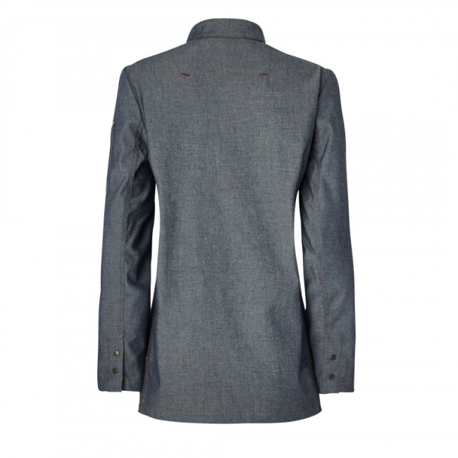 Langarm-Jacke Authentique Damen Jeans blau - Molinel