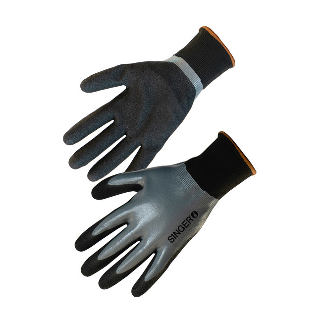 Nylonhandschuhe mit doppelter Nitrilbeschichtung - Singer Safety