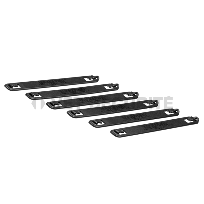 Clips de vitesse 7 pouces 6pcs noir - blackhawk