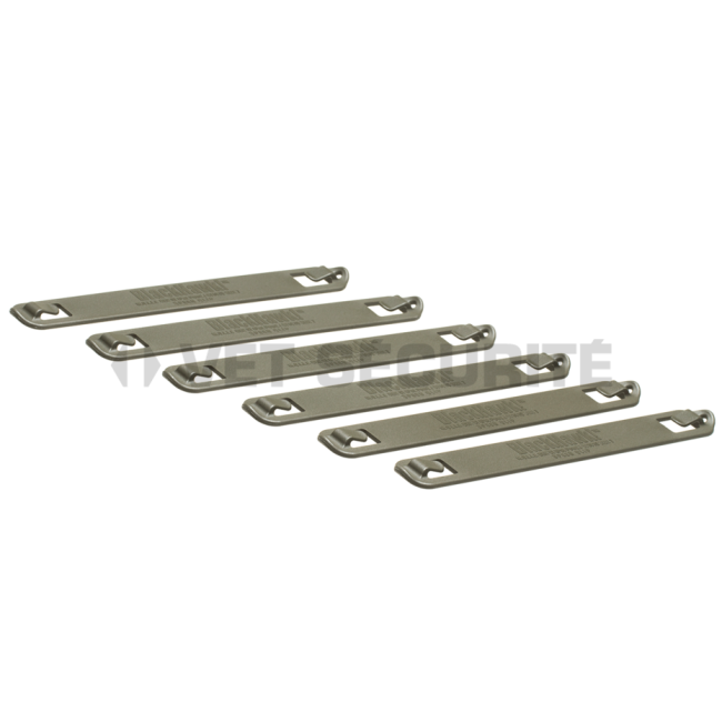 Clips de vitesse 7 pouces 6pcs vert - blackhawk