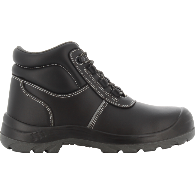 Czarne buty bezpieczeństwa Eos S3 ESD SRC ze skóry półwysokie - SAFETY JOGGER INDUSTRIAL