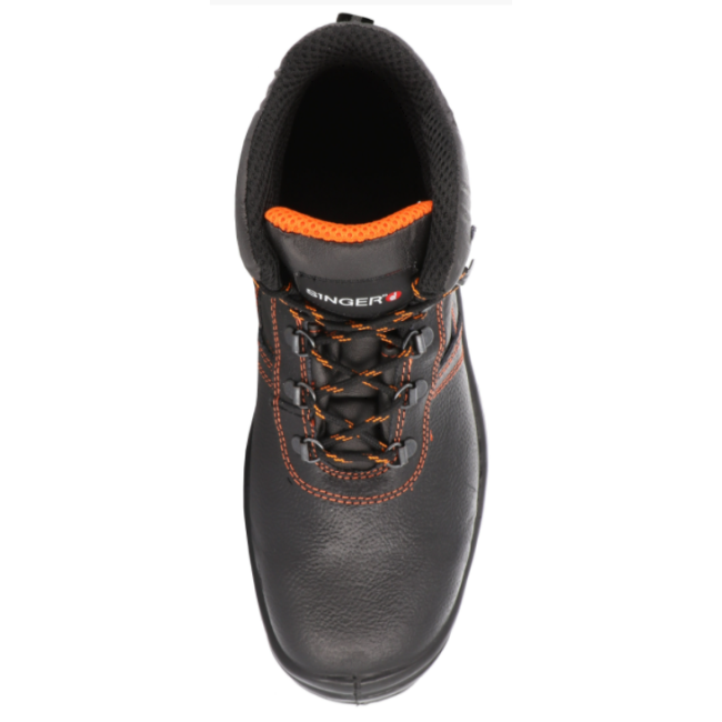 Hohe Sicherheitsschuhe aus Leder ROMA S3 SRC Schwarz - Singer Safety