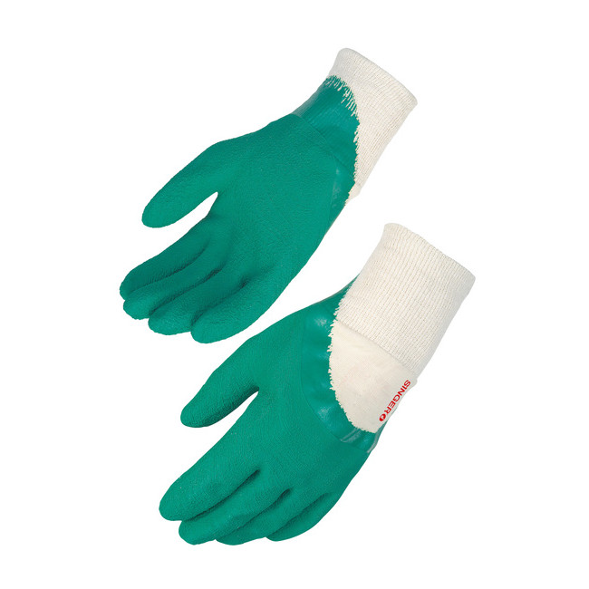 Gants de protection enduits latex 3/4 vert - Singer Safety