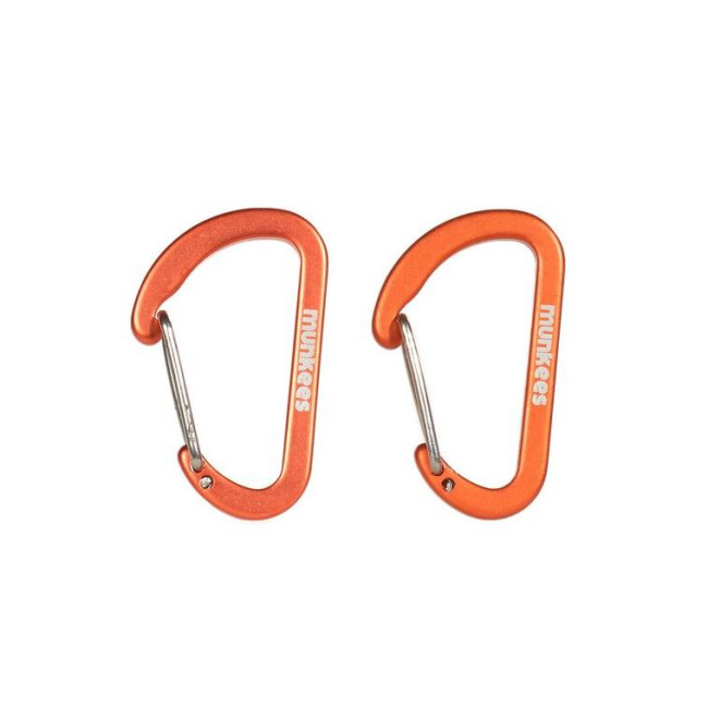 Lot de 2 mousquetons Orange (4 x 40mm) - Munkees