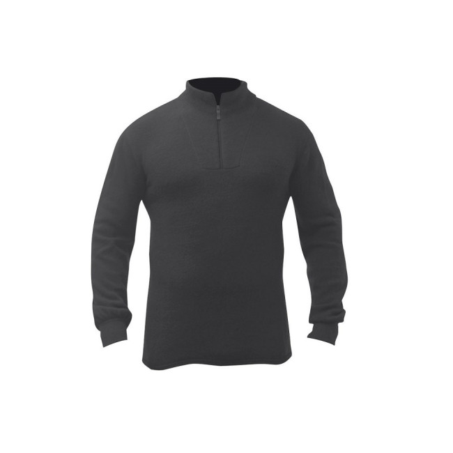 Polo Artica Trek 200g MERINOS Noir - Patrol Équipements