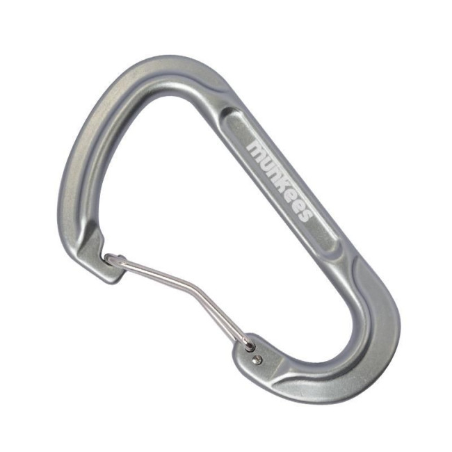 Geschmiedeter Karabiner 75 mm Grau - Munkees