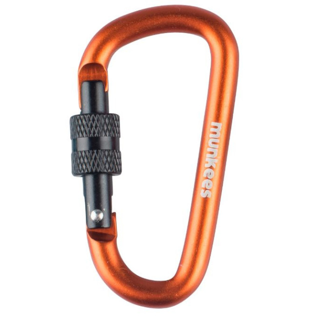 Mousqueton verrouillage à vis Orange (6 x 60 mm) - Munkees