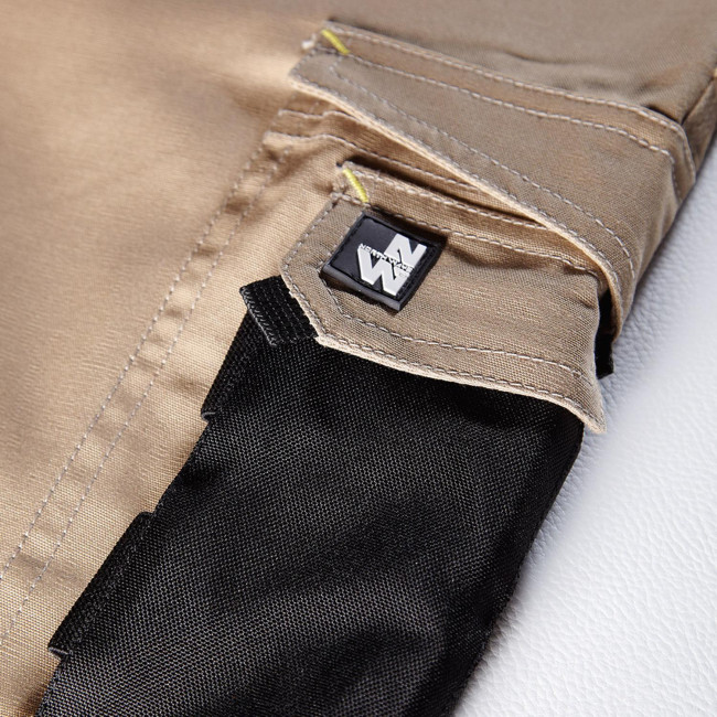 PANTALON DE TRAVAIL ADAM BEIGE / NOIR - NORTH WAYS