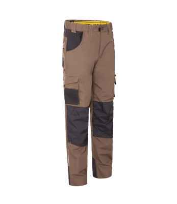 Pantalon de Travail Multipoches ADAM Brun/Anthracite - North Ways