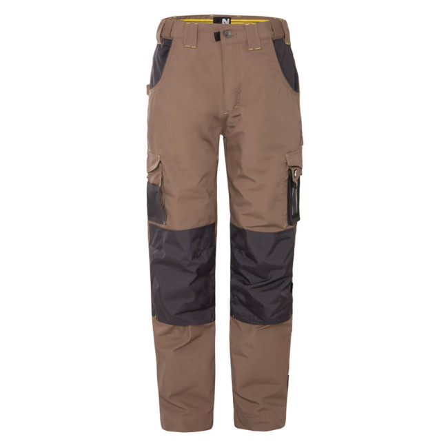 Pantalon de Travail Multipoches ADAM Brun/Anthracite - North Ways
