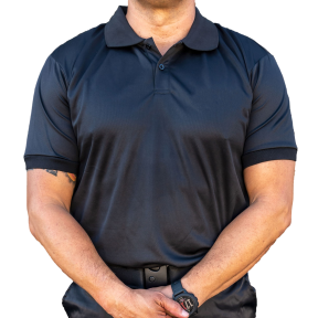 Cooldry Poloshirt schwarz uni - Patrol