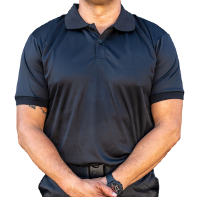 Polo cooldry zwart effen - Patrol