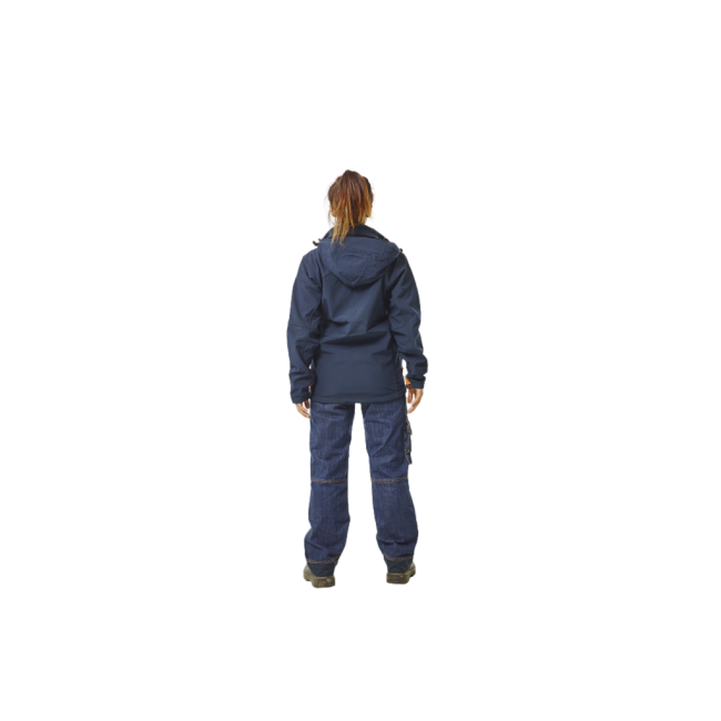 Veste Softshell imperméable bleu marine à capuche - HEROCK