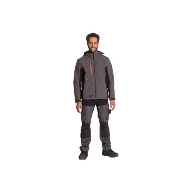 Pantalon de travail multipoches HECTOR Anthracite/Noir - Herock