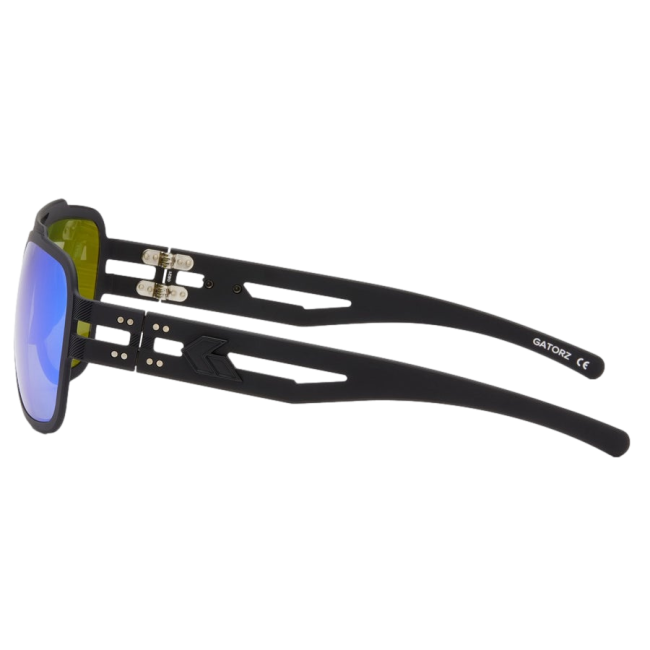 Stark Matte Blackout bril met gepolariseerde groene spiegelglazen - Gatorz