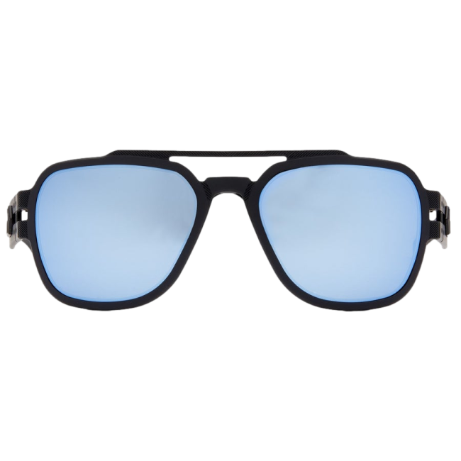 Lunettes Stark Matte Blackout avec verres polarisés miroir bleu - Gatorz