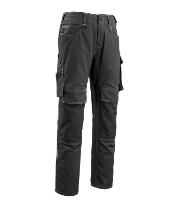 Pantalon avec poches genouillères MANNHEIM Noir - Mascot