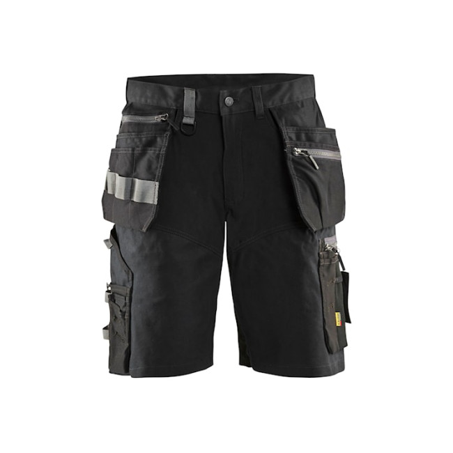 Handwerker-Shorts +stretch Schwarz - Blaklader