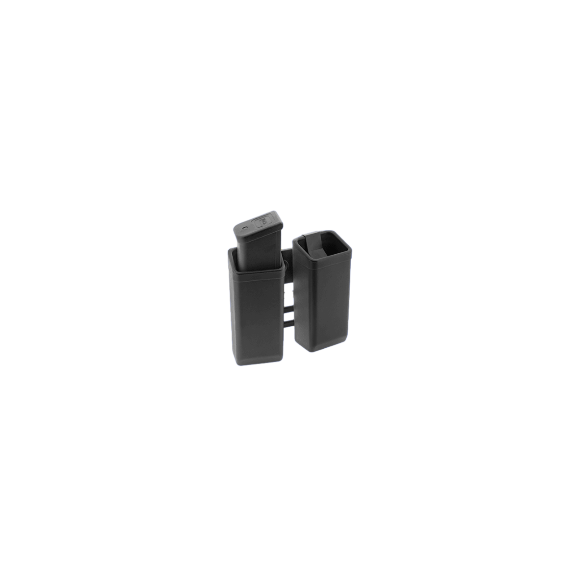 Étui Double Chargeur Ceinture Tactique – Pour Beretta, Sig, HK, Glock, Polymère Noir