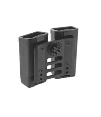 Double étui rotatif pour chargeur MP5 / UZI (Clip ceinture UBC-08) - Euro Security Products
