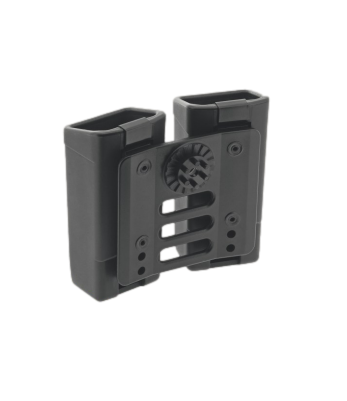Double étui rotatif pour chargeur MP5 / UZI (Clip ceinture UBC-08) - Euro Security Products