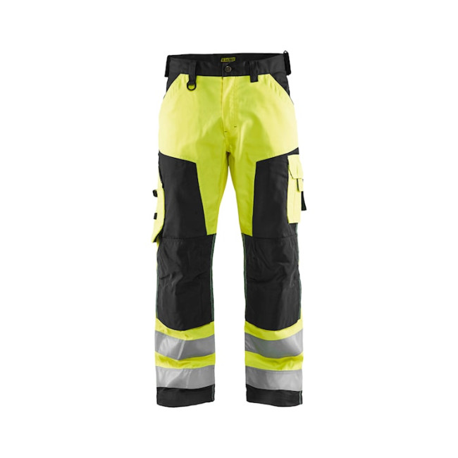 Handwerker-Warnschutzhose Neongelb/Schwarz - Blaklader