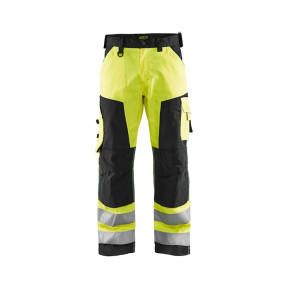 Handwerker-Warnschutzhose Neongelb/Schwarz - Blaklader