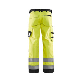 Ambachtsman broek hoge zichtbaarheid Fluor geel/Zwart - Blaklader
