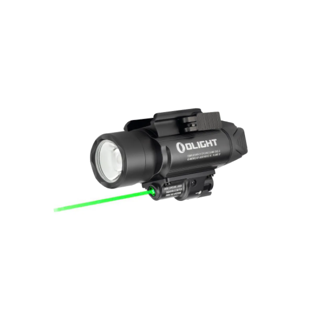 Lampe tactique Baldr Pro avec laser vert 1350 lumens noir - Olight