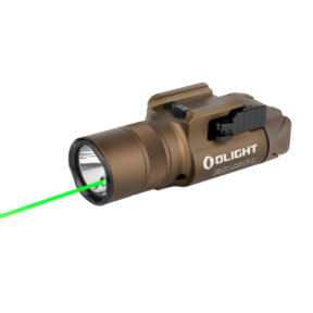 Latarka taktyczna Baldr Pro R z zielonym laserem 1350 lumenów tan - Olight