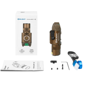 Taktische Lampe Baldr Pro R mit grünem Laser 1350 Lumen tan - Olight