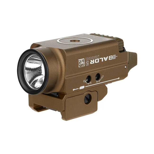 Latarka na szynę 1913 z zielonym laserem Baldr S coyote - Olight