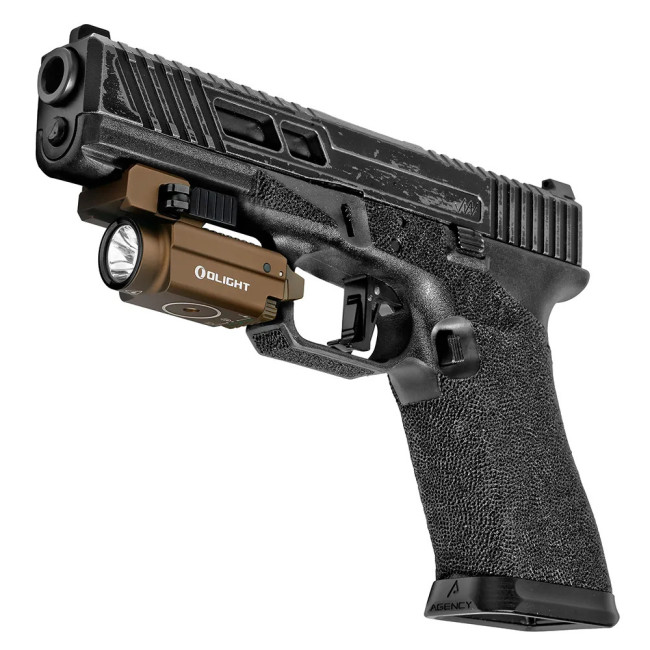 Lampe rail 1913 laser vert Baldr S coyote - Olight