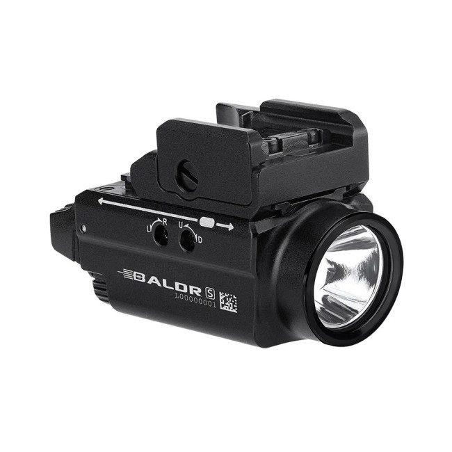 Lampe rail 1913 laser vert Baldr S noir - Olight
