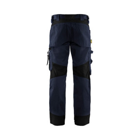 Pantalon artisan sans poches flottantes Marine foncé/Noir - Blaklader